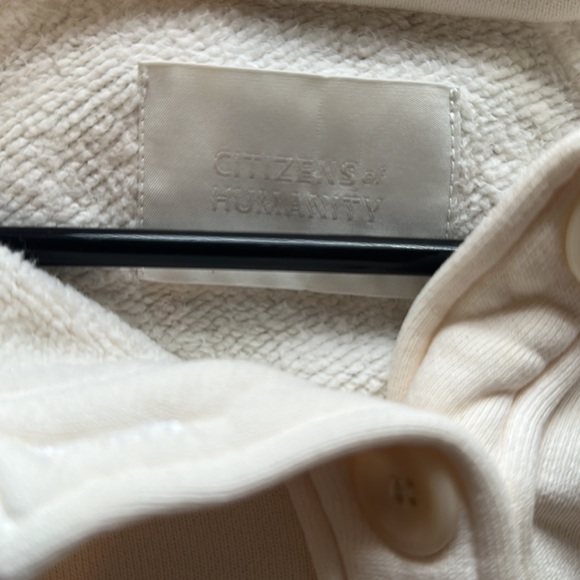 Citizens of humanity 3/4 button down sweatshirt - Picture 2 of 3